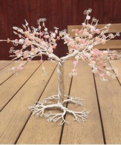 Wire Gemstone Tree Sculpture
