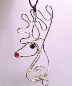 Wire Reindeer Christmas Decoration
