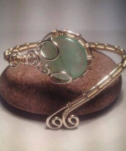Wrap around gemstone bracelet