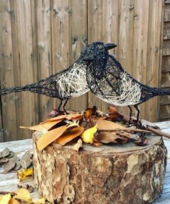 Wire Magpie Sculpture